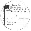 ET disc label for the Tarzan 1932 radio series