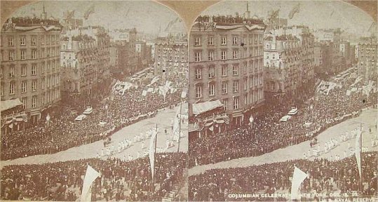 Columbian Celebration in New York - October 1892