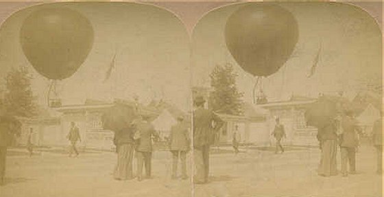 Captive Balloon on the Midway