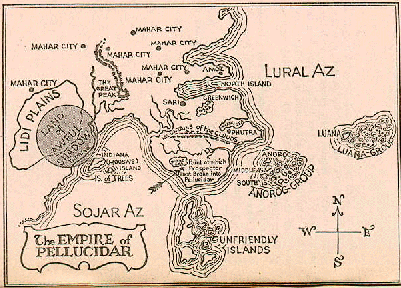 ERB map of Pellucidar